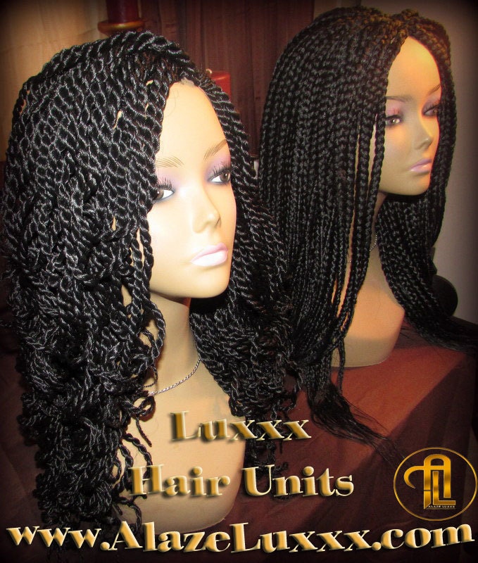 18' Long Black Curly Senegalese Twist Wig Unit! Alopecia Natural Hair Kinky Marley Crochet Twist Box Braid Braided Dred Lock Braiding Wig
