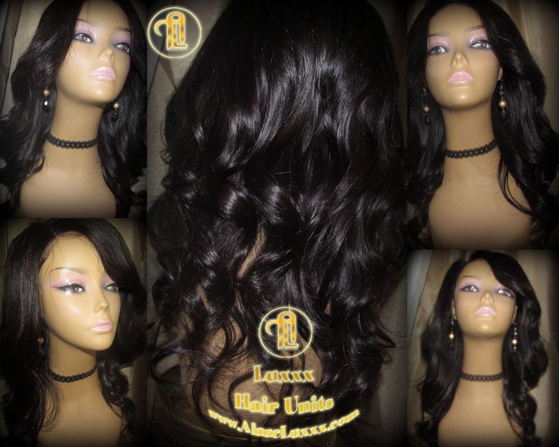 Virgin Hair Unit WIG Free Part 16 Inch Lace Front Wigs Virgin Hair Lace Short Black Lace Closure Wigs straight curled Alopecia wig maker
