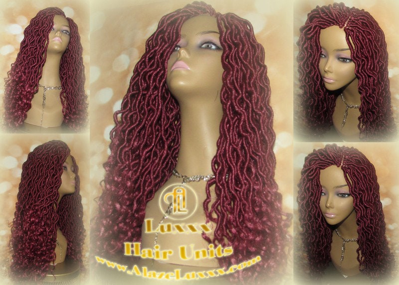 Goddess Loc Wig Costume Wig Dread Extension DE SE Boho Bohemian Red Loc Extensions Passion Twist Crochet Goddess Locs