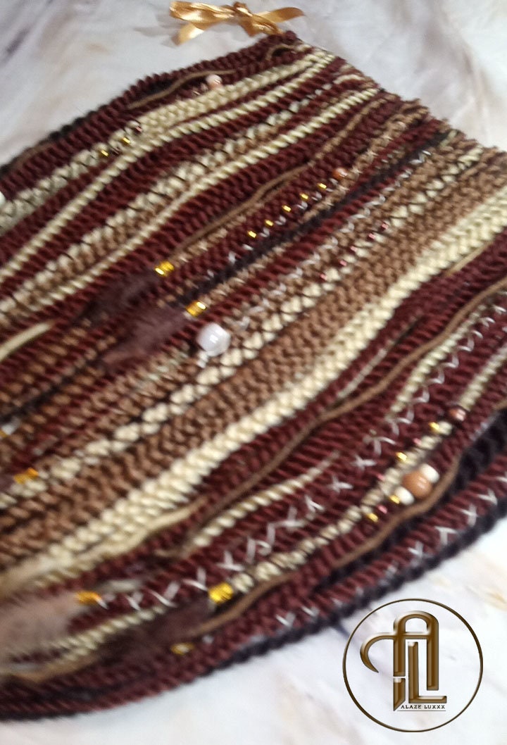 Ginger Blonde Single End SE Braid Plaits Twist Set 100 Piece Set Kit Crochet Boho Mermaid Dread Hair Wrap Extensions Single Loop Dread