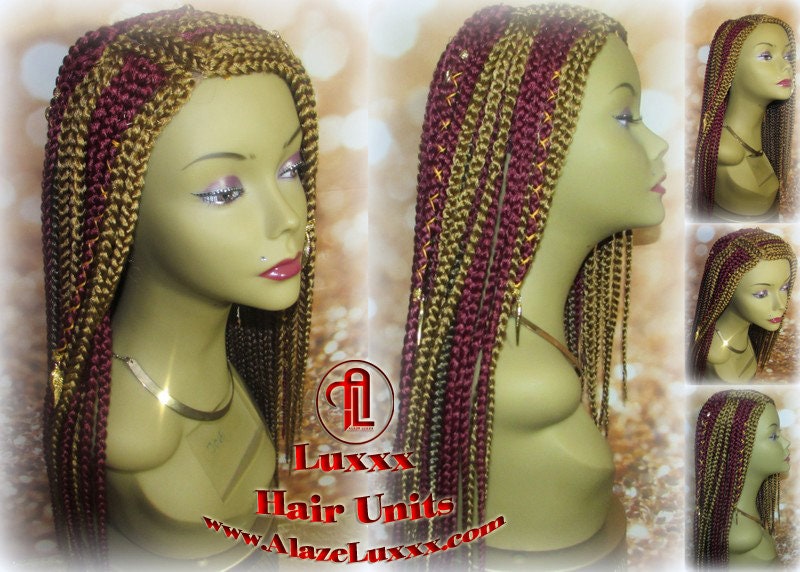 Fulani Cornrow Braid Wig French Braids Feed in Braids Box Braids Swim Wig Gym Wig Kardashian Fulani Beyonce Lemonade Tribal Goddess Braids