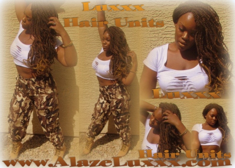 Kinky Twist Wig Unit! 16' Natural Look! Ombre Body Wave Twist Natural Afro Kinky Twist Box Braid Dred Lock Twist Wig