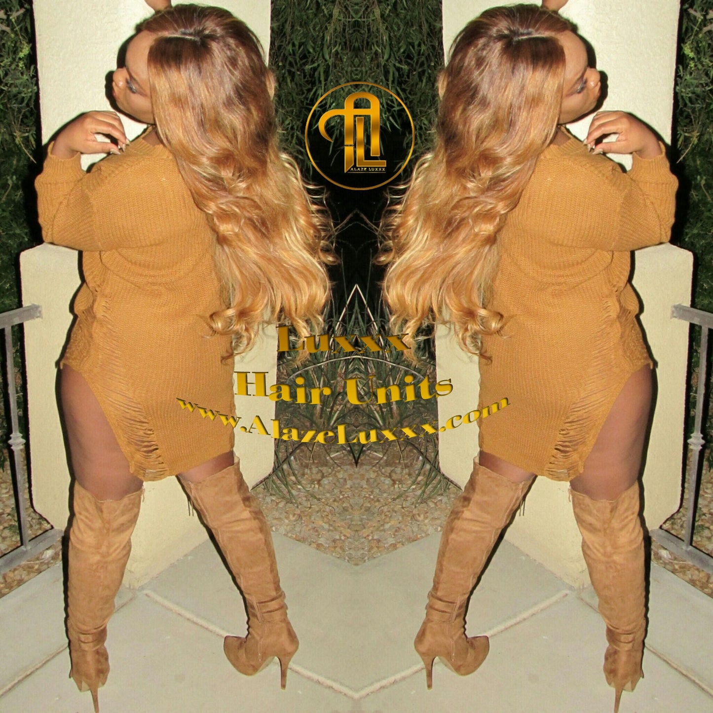 Blonde Auburn 27/30 Dark Roots Ombre 20 In' Straight Long Honey Custom Color Virgin Hair Unit Lace FrontWigs Kim Khloe Kardashian Wig Look