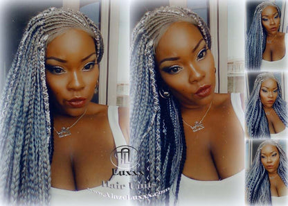 Fulani Goddess Braids Cornrow Silver 51 Black Lemonade Braid Wig French Braids Feed in Braids Box Braids Tribal African Beyonce