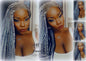 Fulani Goddess Braids Cornrow Silver 51 Black Lemonade Braid Wig French Braids Feed in Braids Box Braids Tribal African Beyonce