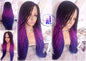 Ombre Purple Blue Senegalese Twist Purple 24 Inch Long Soft Crochet Ombre High Temperature Braids Hair Synthetic Braiding Hair Extension