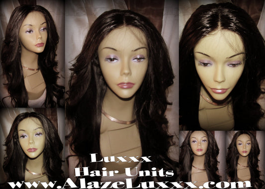 20 Inch Virgin Hair Custom Celebrity Wigs Kim Kardashian Wig Unit Lace Front  Look FREE SHIPPING Long Straight Curled Black Brown Free Part