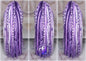 Claw Clip Drawstring Braids Dreads Ponytail Extension Viking Renaissance  Purple Lavender Accents Feathers synthetic clipin Butterfly