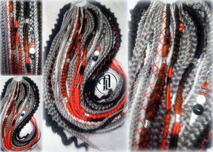 Halloween Ponytail Hair Accessories Hair Fall Extension Clipin Black Orange Hairband Hair Tie box braids hair scrunchie Pumpkin Ghost Scary
