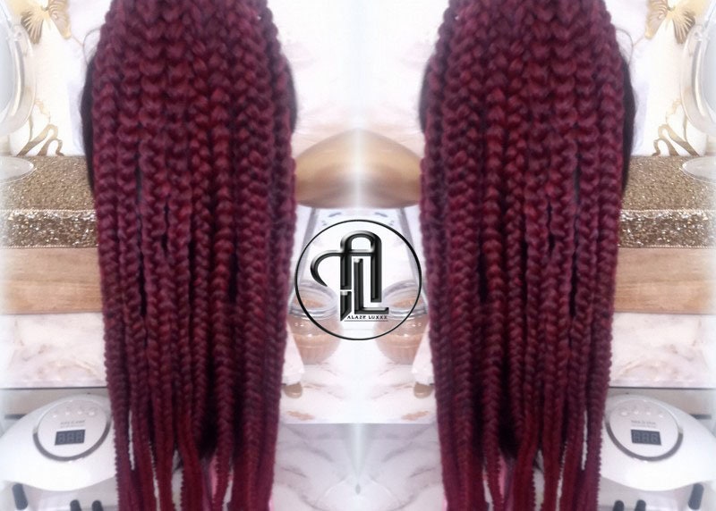 Viking Ponytail Hair Fall Extensions Ombre Black Red Burgundy Elements Accents Feathers box braids hair scrunchie Butterfly Jungle Braids