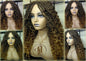 Box Braid Boho Short Curly Wig 14in Brown Auburn 30 27 Honey blonde Distressed Goddess Box Braids Loose Curly Hair