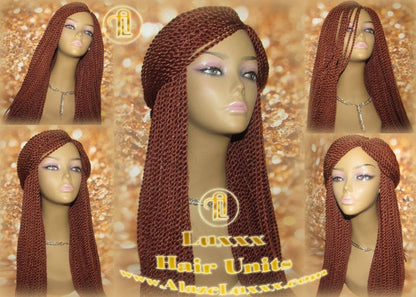 Small Braided Wig Senegalese Twist Wig 350 Long Straight Twisted Wig Xpressions Braiding Hair Ginger Sza Reddish Orange Copper Motown Tress
