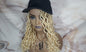 Goddess Locs Braid Wig Hat Baseball Cap 613 Blonde Ombre Mermaid Boho curly bohemian Short Curly 14 16 in Hat Wig Gym Braided Hat Wig Dreads