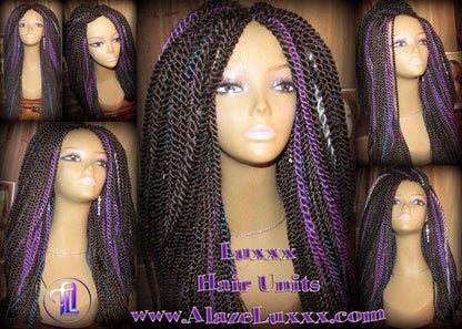 Senegalese Twist Wig 20' Straight Drop Galaxy Hair Unit! Alternative Kinky Marley Crochet Twist Box Braid Braided Dred Lock Braiding Wig