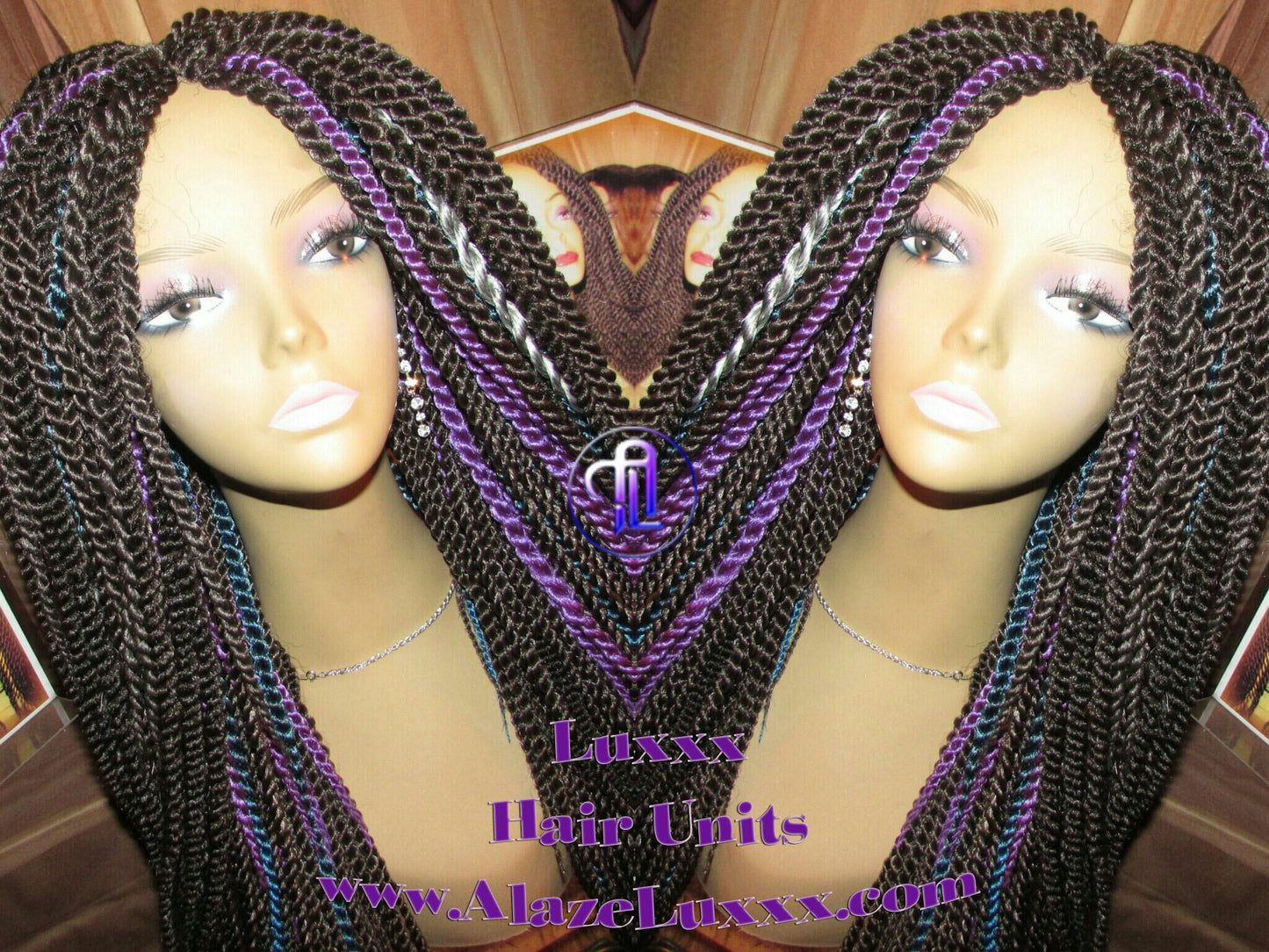 Senegalese Twist Wig 20' Straight Drop Galaxy Hair Unit! Alternative Kinky Marley Crochet Twist Box Braid Braided Dred Lock Braiding Wig