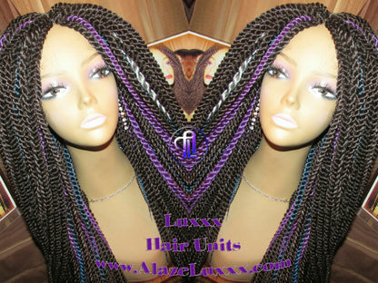 Senegalese Twist Wig 20' Straight Drop Galaxy Hair Unit! Alternative Kinky Marley Crochet Twist Box Braid Braided Dred Lock Braiding Wig