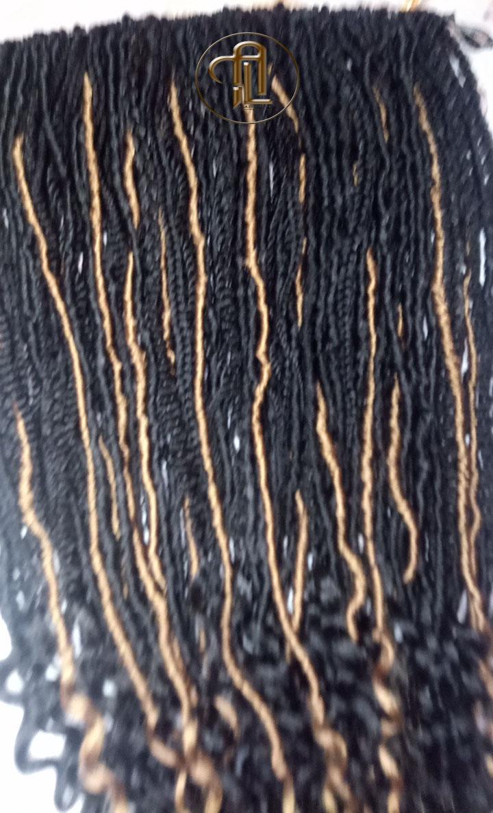 Hippy Black Honey Blonde 27 Single Ended SE 75 Piece Set Kit Goth Mixed Soft Witch Boho Dread Braid Hair Wraps Extensions Textured