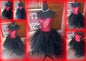 Red Dress Tulle Mesh Skirt Corset Outfit Red Black Hi Low Layered Skirt Prom Anniversary Sweet 16  Sexy Bodycon Costume Adult Birthday