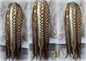 Ponytail Hair Fall Viking Renaissance Extensions Blonde Brown Elements Accents Feathers synthetic box braids hair scrunchie clipin Butterfly