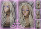 Lace Frontal Lace Front Goddess Faux Locs Wig Baby Hair Platinum Blonde Brown Goddess Faux Locs Dread Loc wigs Gypsy Boho 613