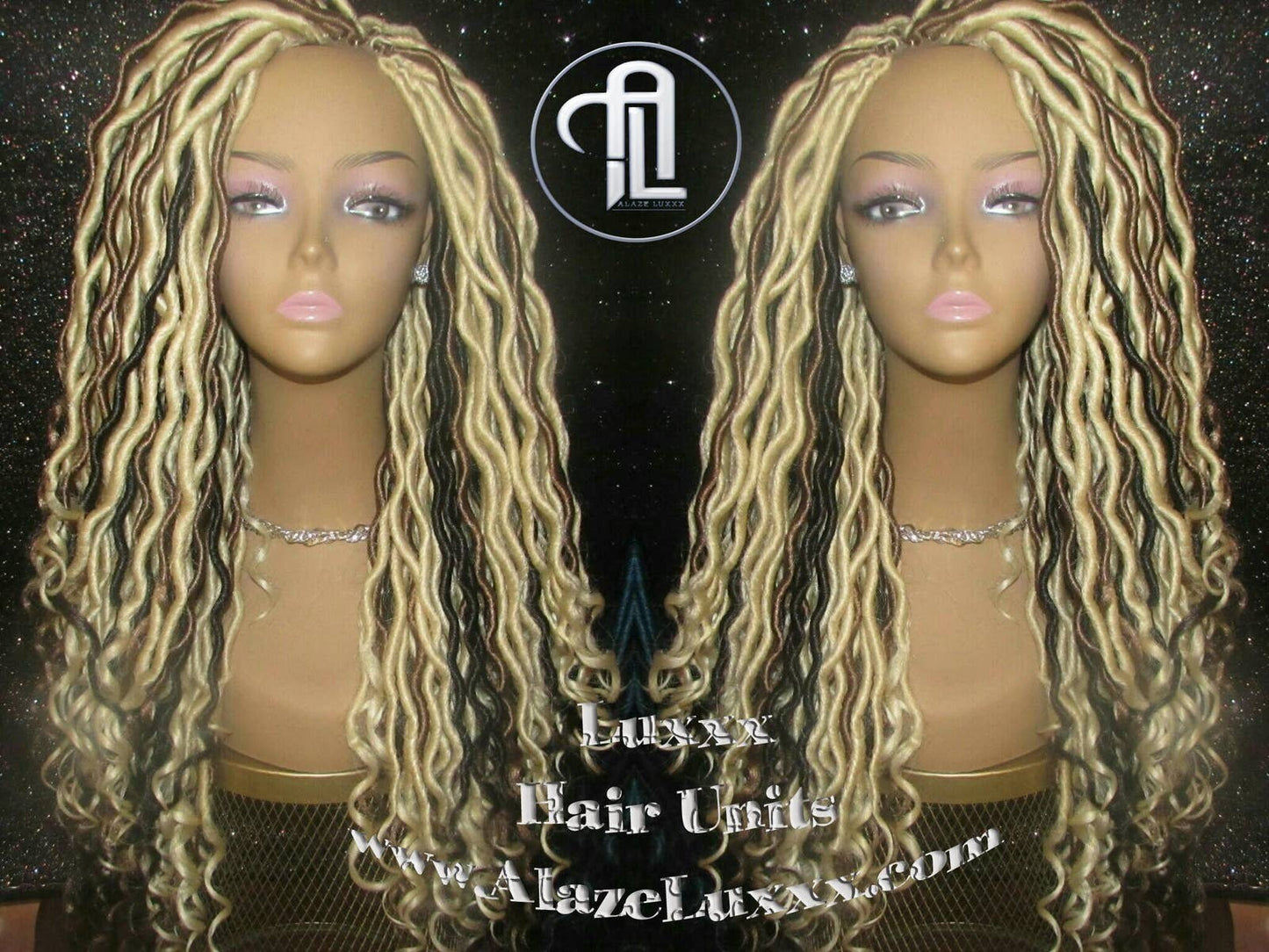 Synthetic Dreadlock Wig Hippy Goth Tribal Kawaii Platinum Blonde Gypsy Bohemian Boho Goddess Dreadlock Extensions Locs Dred Lock Gothic