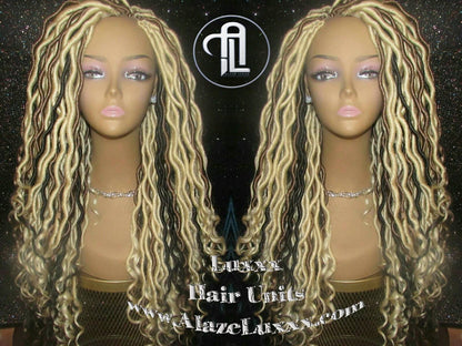 Synthetic Dreadlock Wig Hippy Goth Tribal Kawaii Platinum Blonde Gypsy Bohemian Boho Goddess Dreadlock Extensions Locs Dred Lock Gothic