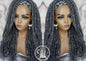 Headband Wig Fluffy Goddess Faux Dread Locs Salt N Pepper 44 51 Gypsy Boho Silver Grey Gray Platinum Storm Wig Unit Wavy Ready to Ship