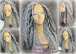 Silver Black 1B Grey Gray Salt N Pepper 44 51 Gypsy Boho Goddess Faux Dread Locs Platinum Storm Wig Unit Wavy