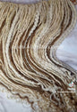 Single End white honey blonde 613 27 SE 75 Piece Set Straight wavy dreads textured braid Bohemian synthetic dreadlock Soft Boho  Extension