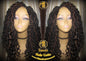 Black 1b 30 Goddess Faux Locs Wavy Curly Crochet 16 inch Short Medium Braid Wig Black Brown  Marley Dreds Braid Wig faux Loc Wig