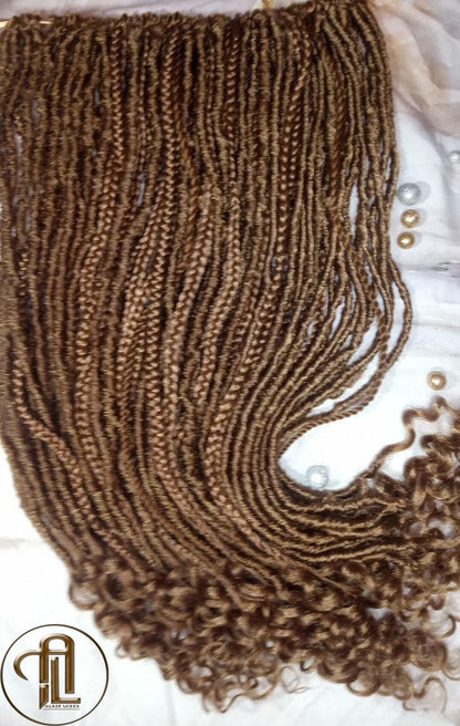 Straight Wavy Dread Single End honey blonde SE 75 Piece Set textured braid Bohemian synthetic dreadlock Soft Boho Dread Braid Hair Extension
