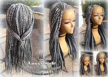 Fulani Cornrow Silver 51 Black Lemonade Braid Wig French Braids Feed in Braids Box Braids Tribal African Goddess Braids  Fulani Beyonce