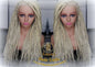 Plaitnum Blonde 613 Box Braid Wig Ombre Balayage White Blonde Platinum Lace Baby Hair Unit Small Medium Straight Glueless! Braid Lace Wig