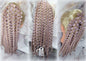 Ponytail Hair Fall Viking Renaissance Vintage Hair Extensions Pink Blonde kawaii dreadlocks hair scrunchie Rave Cosplay
