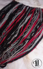 Viking Extensions Red Black Grey Silver Single End SE Braid Plaits Twist Dreads Set 100 Piece Set Kit Crochet Boho Single Loop Dreads Hippy