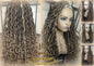 Headband Wig Blonde Tips 27 Brown Blonde Goddess Faux Loc Bohemian Boho Gypsy