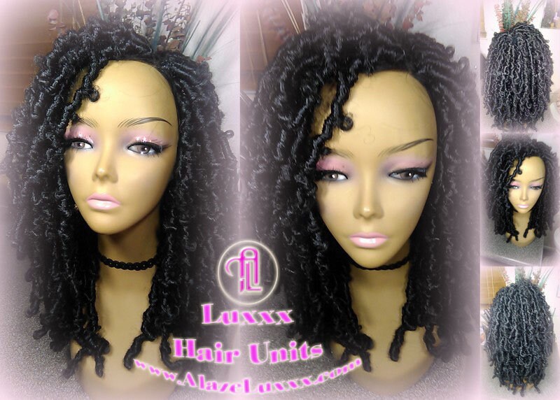 Black short butterfly locs wig boho gypsy 1b Jet black Short Medium Braid Wig Black Lace Closure Baby Hair Braid Wig Festival hair
