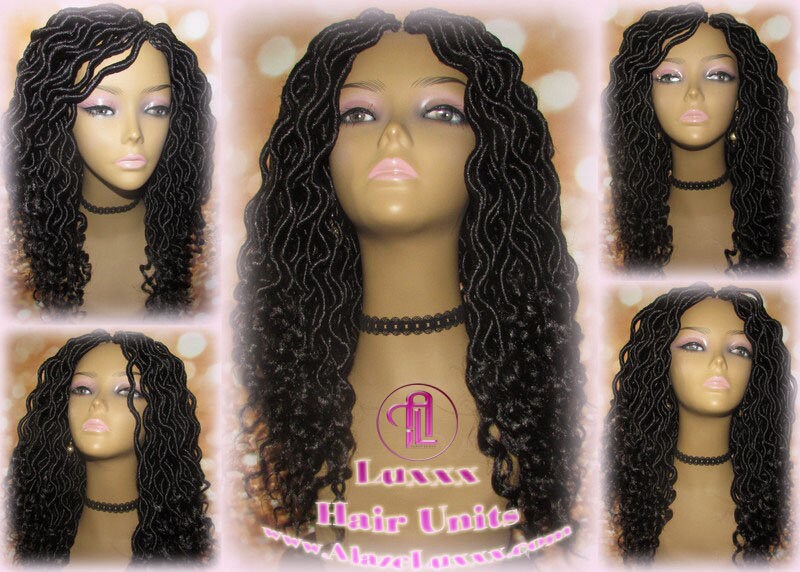 Black short goddess faux loc wig boho gypsy 1b Jet black Short Medium Braid Wig Black Marley Dreds Braid Wig faux Loc Wig Festival hair