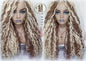 Goddess Faux Boho Platinum Blonde Braid Wig Gypsy Bohemian Full Wavy Dread Set Dread Locs Wig Honey Blonde #613 #27  Wavy Dred Lock Cosplay