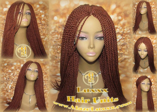 Small Braided Wig Senegalese Twist Wig 350 Long Straight Twisted Wig Xpressions Braiding Hair Ginger Sza Reddish Orange Copper Motown Tress