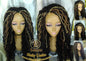 Long Braided Wigs Dread Wig Blonde 30 27 Black Wavy Goddess Faux Locs Honey Platinum DE SE Dred Lock Dread Gypsy Bohemian Boho Distress