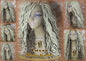 Synthetic Blonde 613 27 Wig Hippy Goth Tribal Kawaii Platinum Blonde Gypsy Bohemian Boho Goddess Dreadlock Extensions Locs Dred Lock Gothic