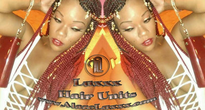 4x4 Lace Closure Red Braids Ombre Lemonade Fulani Cornrow Wig French Braids Feed in Braids Swim Wig Gym Wig Tribal Goddess Braids Custom Wig