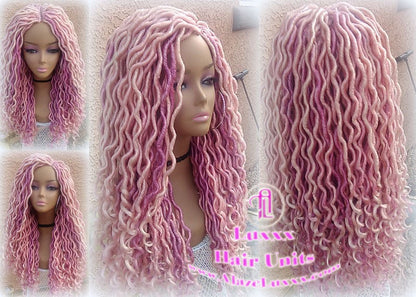 Valentines Day Hair Valentines Day Wig Valentines Day Gift Valentines Day Gift for her candy pink Cupid hair hot light pink  Boho