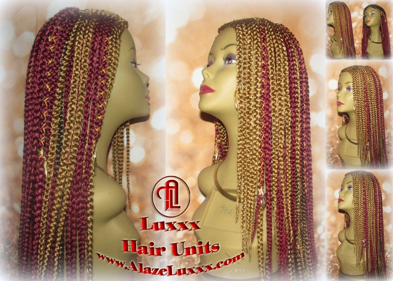 Fulani Cornrow Braid Wig French Braids Feed in Braids Box Braids Swim Wig Gym Wig Kardashian Fulani Beyonce Lemonade Tribal Goddess Braids