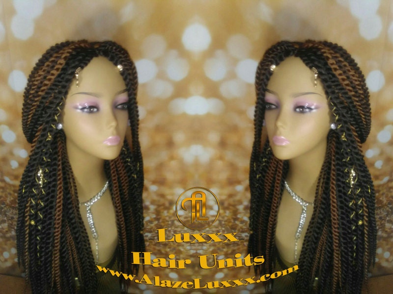Large Senegalese Twist Wig Unit! Big Straight Long Braider Brown #4 #30 Crochet Big Jumbo Wool Twist Braided Wig hair charms wig maker