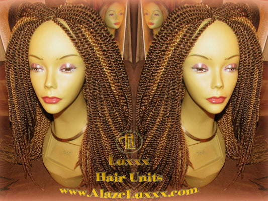 Kinky Honey Blonde #27 #4 Straight Long  22' 2Tone Brown! Russian Braids Carnival Hair Senegalese Twist Crochet Box Braid Braided Dred Lock