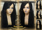 Long Straight Small Senegalese Twist Wig Black 1B Braided Twisted Wig Xpressions Braiding Hair Wig Black Wig Motown Tress Senegalese Twist