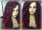 Red 530 Black Mix Goddess Faux Loc Curly Boho Braided Wig Gypsy Bohemian Boho Dread DE SE Dred Lock Hair wig Ready to ship
