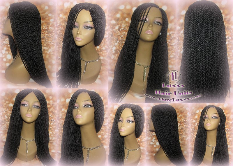 Senegalese Twist Wig Black 1B Long Straight Small Braided Twisted Wig Xpressions Braiding Hair Wig Black Wig Motown Tress Senegalese Twist